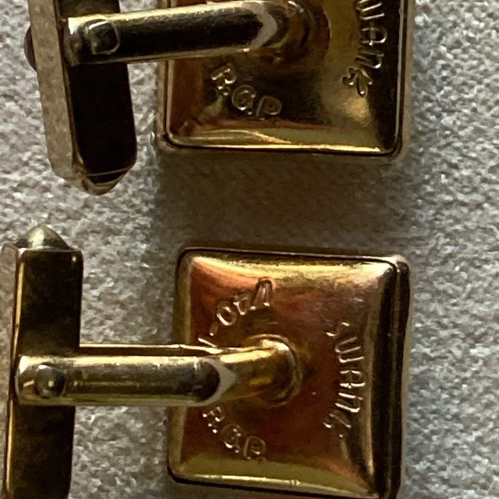 Vintage Swank Men’s Accessory Lot – Gold Filled Cufflinks, Tie Clip & Collar Bar